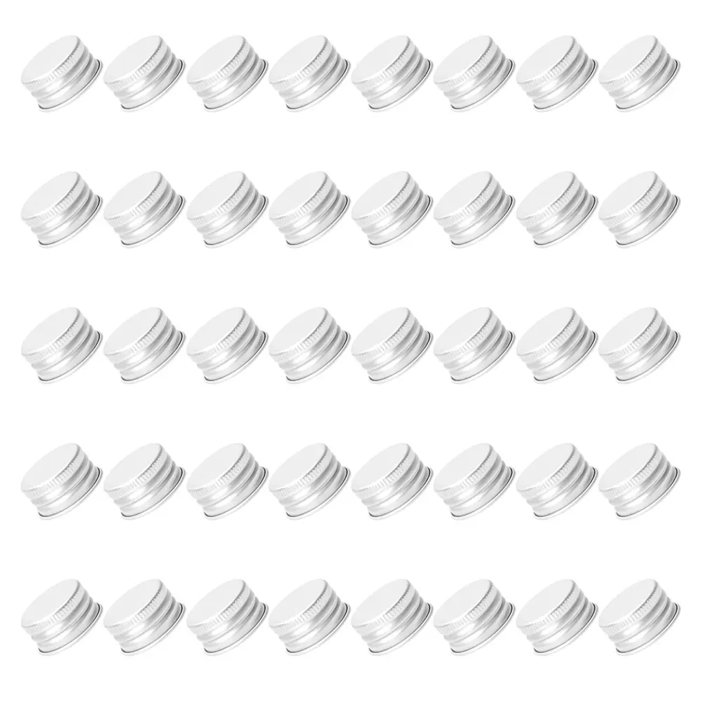 

50pcs Bottled Milk Caps Canning Jar Lids Sealing Dispenser Covers Airtight Container Tops Glass Screw Cap Bottle Aluminum