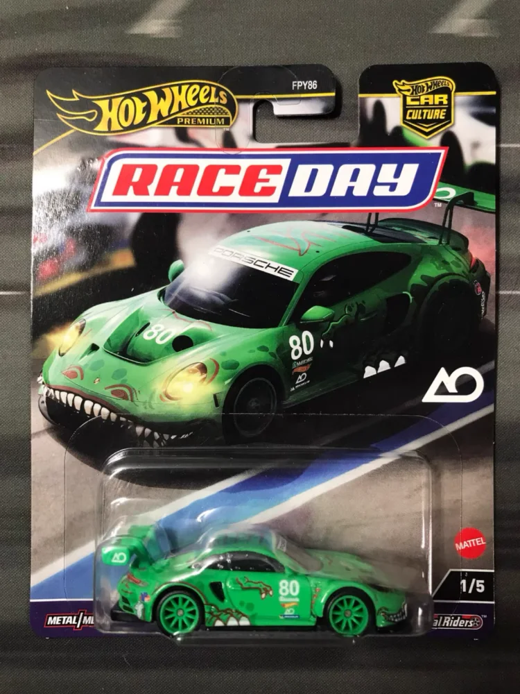 ホットウィール Fpy86 カーカルチャー - レースデー (D) ポルシェ BMW 日産 プレミアムダイキャストビークルモデルカー 誕生日 クリスマスギフト おもちゃ