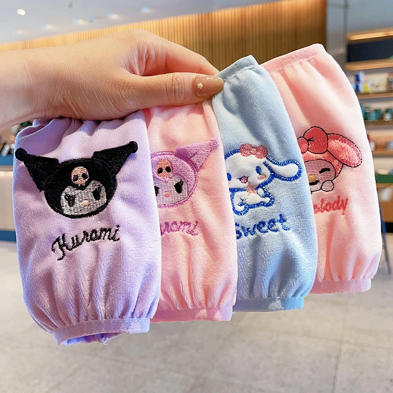 Sanurgente Hello Kitty-Veste en peluche pour enfants, manches de manchette pour enfants, manches Soll-Verde, Kuromi Cinnamoroll, cadeau de Noël pour enfant