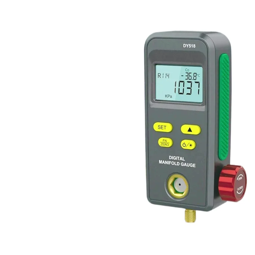 MM-Medidor vacío refrigerante, manómetro electrónico temperatura presión, probador colector Digital para aire acondicionado