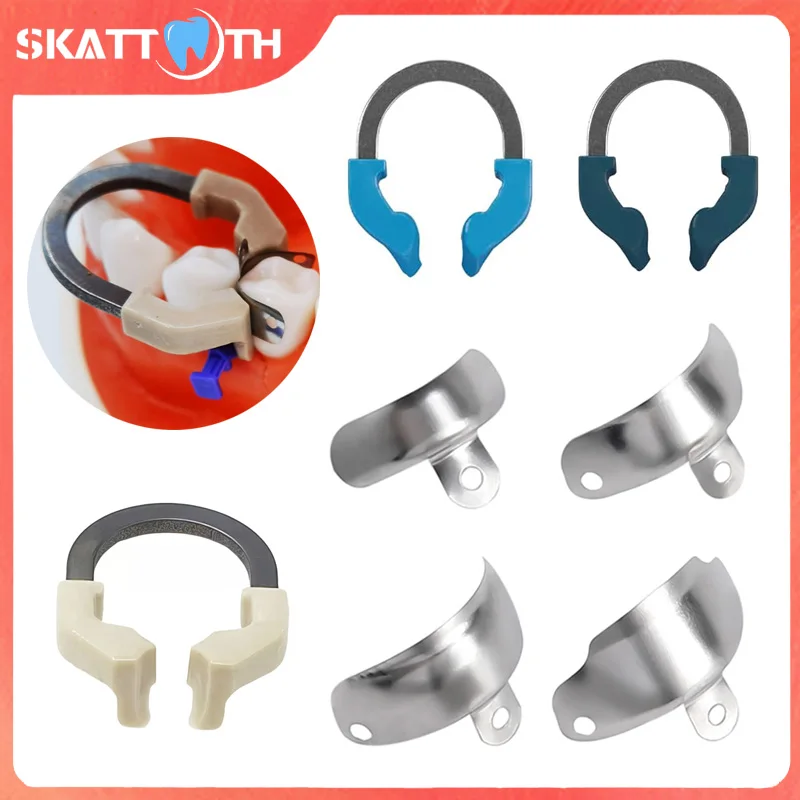 Dental Matrix Bands NITI Metal Matrices Clamp Ring Sectional Contoured Matrix System Nickel Titanium Clamping Ring Dentist Tools