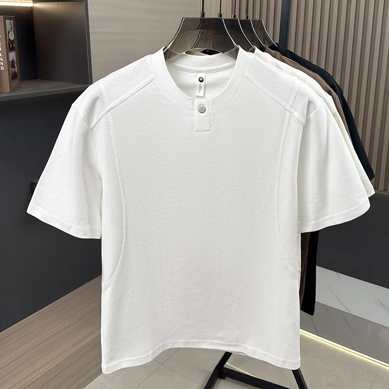 Summer New Style Men's Casual Fashion Round-neck Short-Sleeve T-Shirt POLO Shirt Loose Top