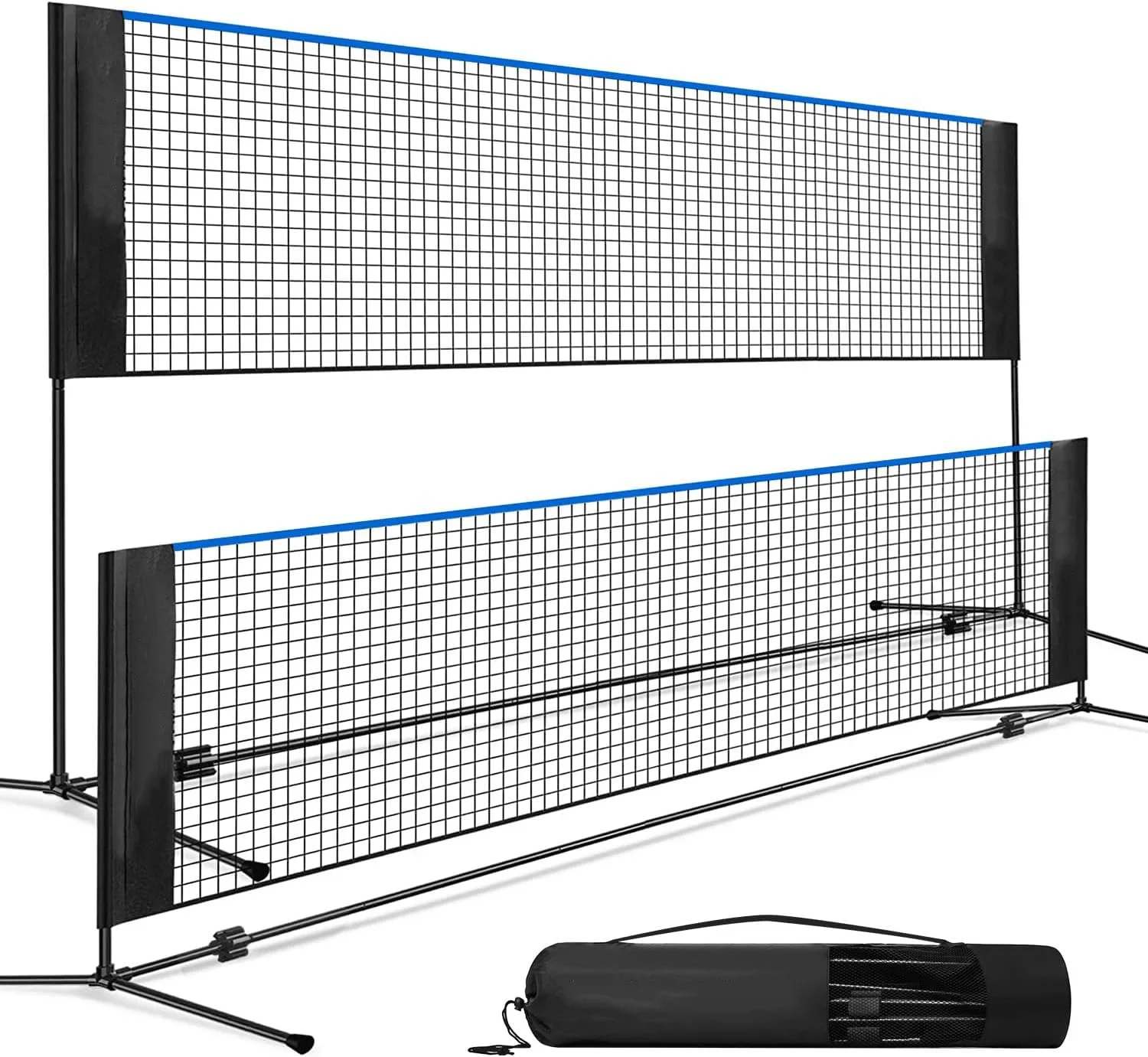 Height Steel 10FT Multi Sport Net for Pickleball Tennis Volleyball Indoor Outdoor Carry Bag Portable Badminton SetBadminton Nets view 2