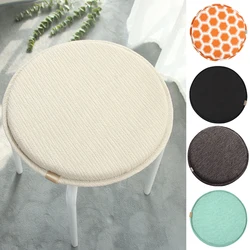 Concise Solid Colour Round Cushion Non-slip Sponge Small Round Stool Rattan Chair Bar Stool Cushion Long