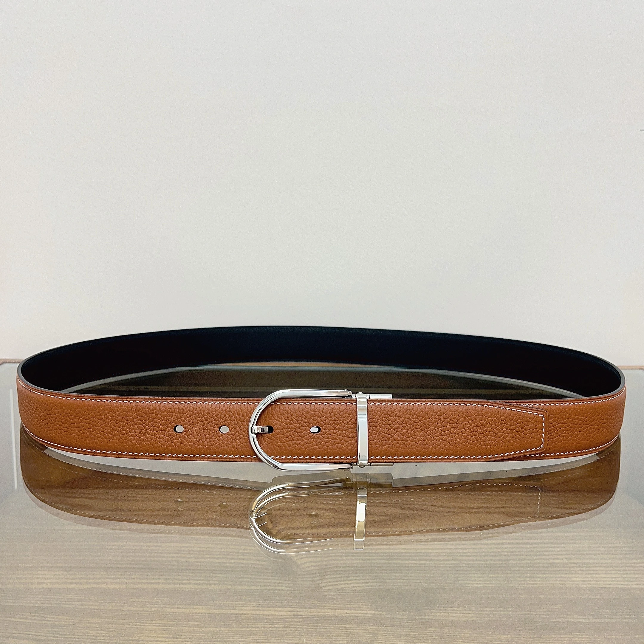Double-sided Men Reversible Casual High Quality Belt Man Genuine Leather Belt Male Strap Luxury Trouser Jeans Dress Belt For Men