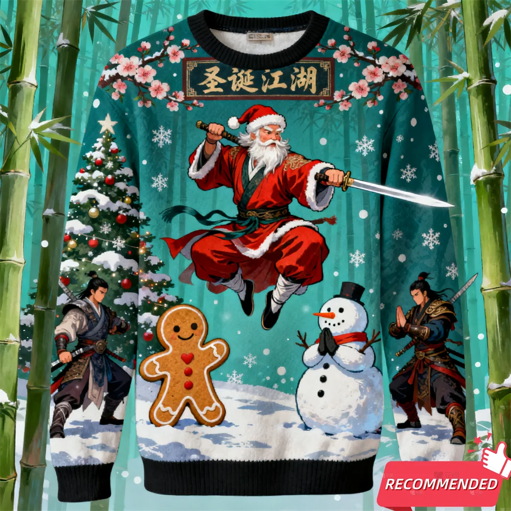 البلوز القبيح البلوز الرجال ملابس حريمي مضحك فرعون المبارز الصيني ثلاثية الأبعاد الطباعة الرجال Crewneck البلوز البلوز