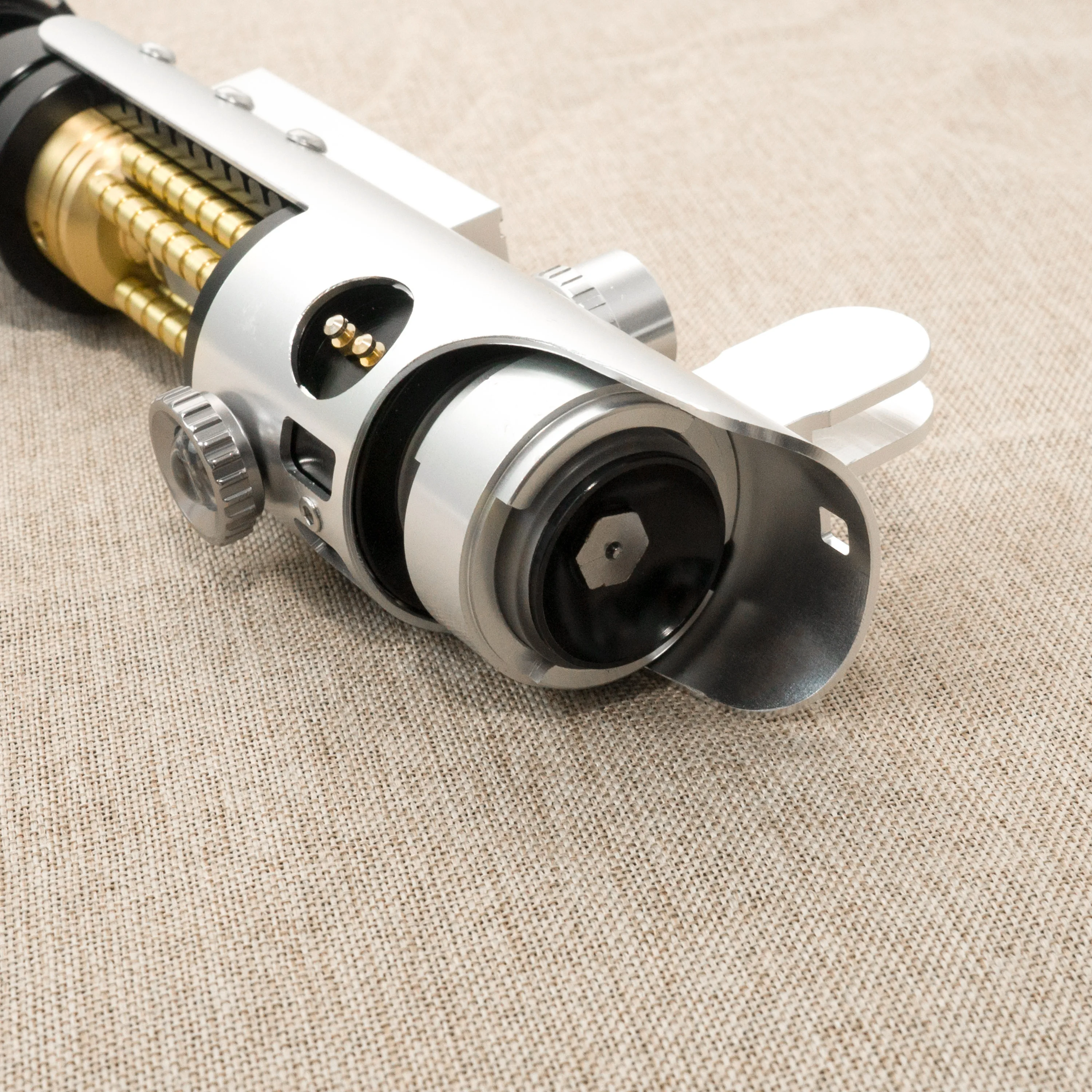 DIYsabers starkillers إصدار محدود من السيف الضوئي جميع المعدن النحاسي الدوار غرفة الكريستال مقبض معدني من سبائك الألومنيوم #5