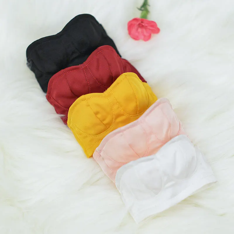 

D04-B262 детская игрушка ручной работы, одежда для кукол BJD/SD 1/4 1/3, черный, красный, желтый, шелковый бюстгальтер, нижнее белье, 1 шт.