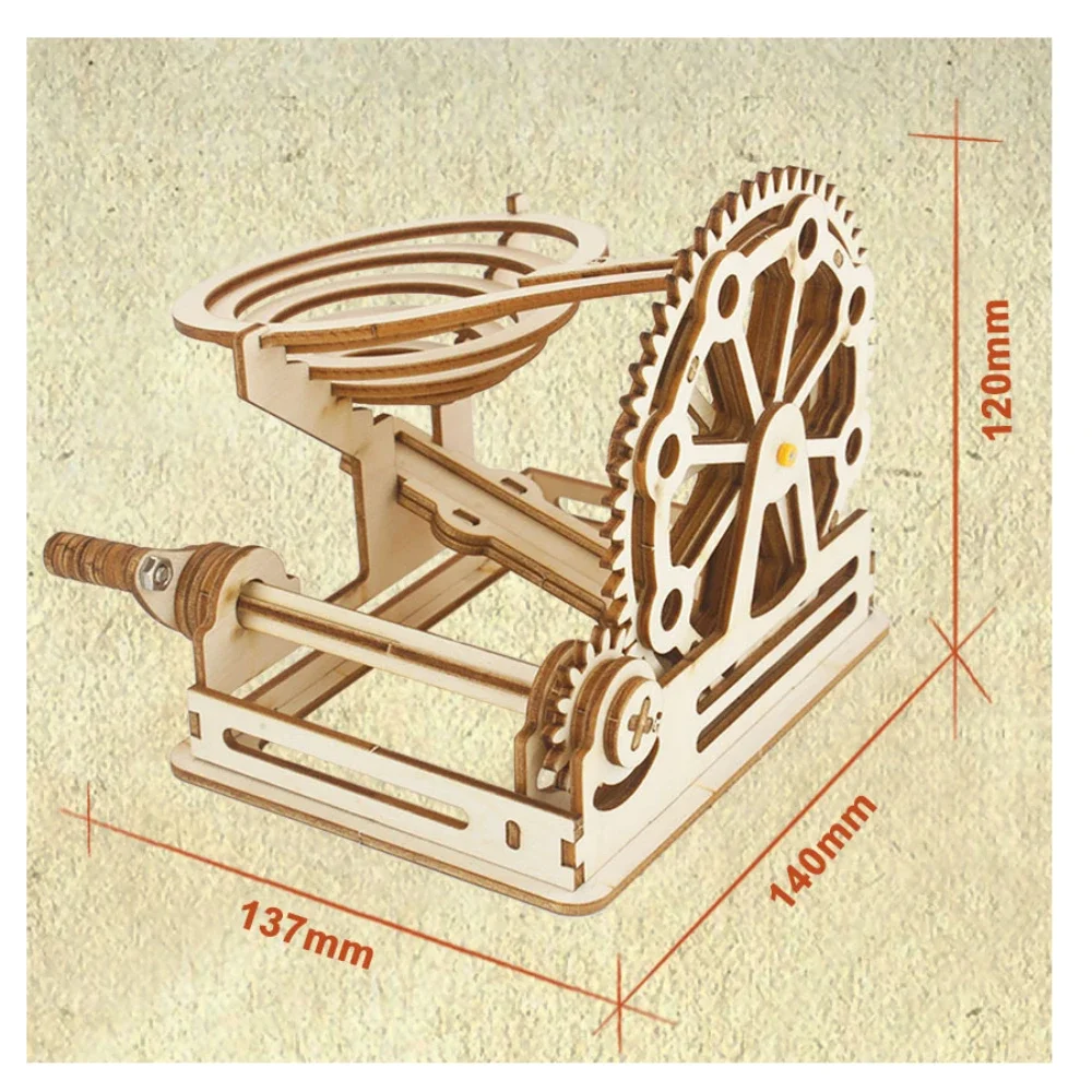 Puzzle 3D en Bois Montessori pour Enfant, Jouet à Assembler, Construction, décennie s de Construction, Modèle, Piste de Labyrinthe Mécanique, Cadeau