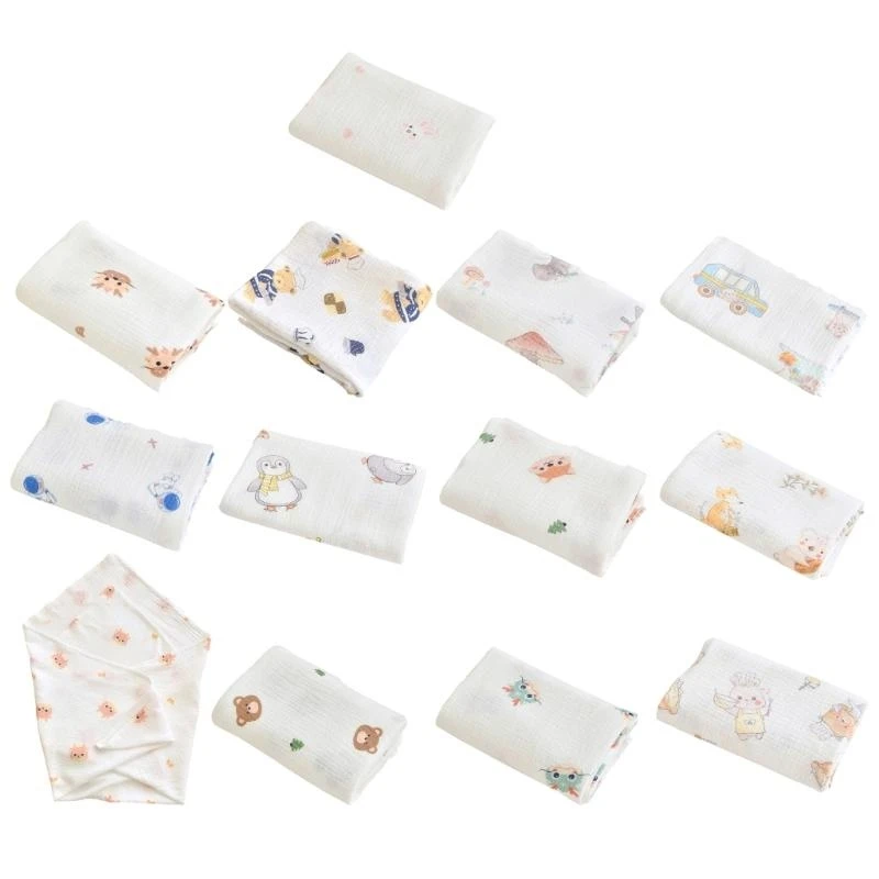 

Print Baby Blanket Newborns Wrapping Blanket Soft & Breathable Wrap Towel G2TD