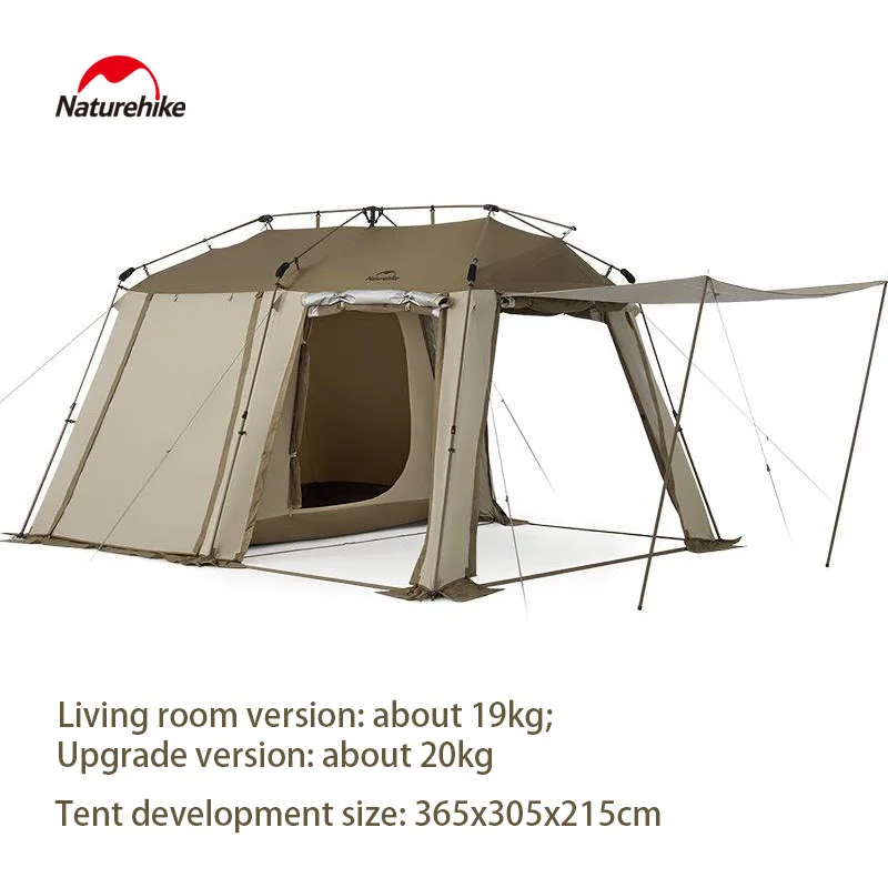 

Naturehike Tourist Tent 4 Person Roof Tent Double Layer Camping Tents Waterproof Breathable Lightweight Portable Travel Tent