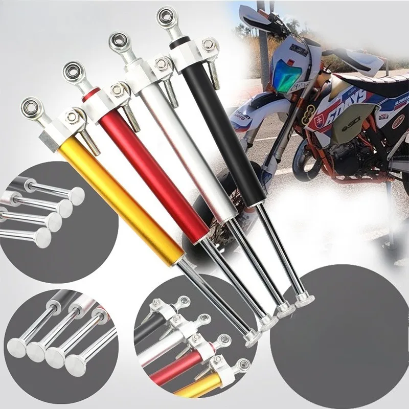 Adjustable Motorcycle Steering Damper Anti‑Wobble Handlebar Stabilizer Mod Part