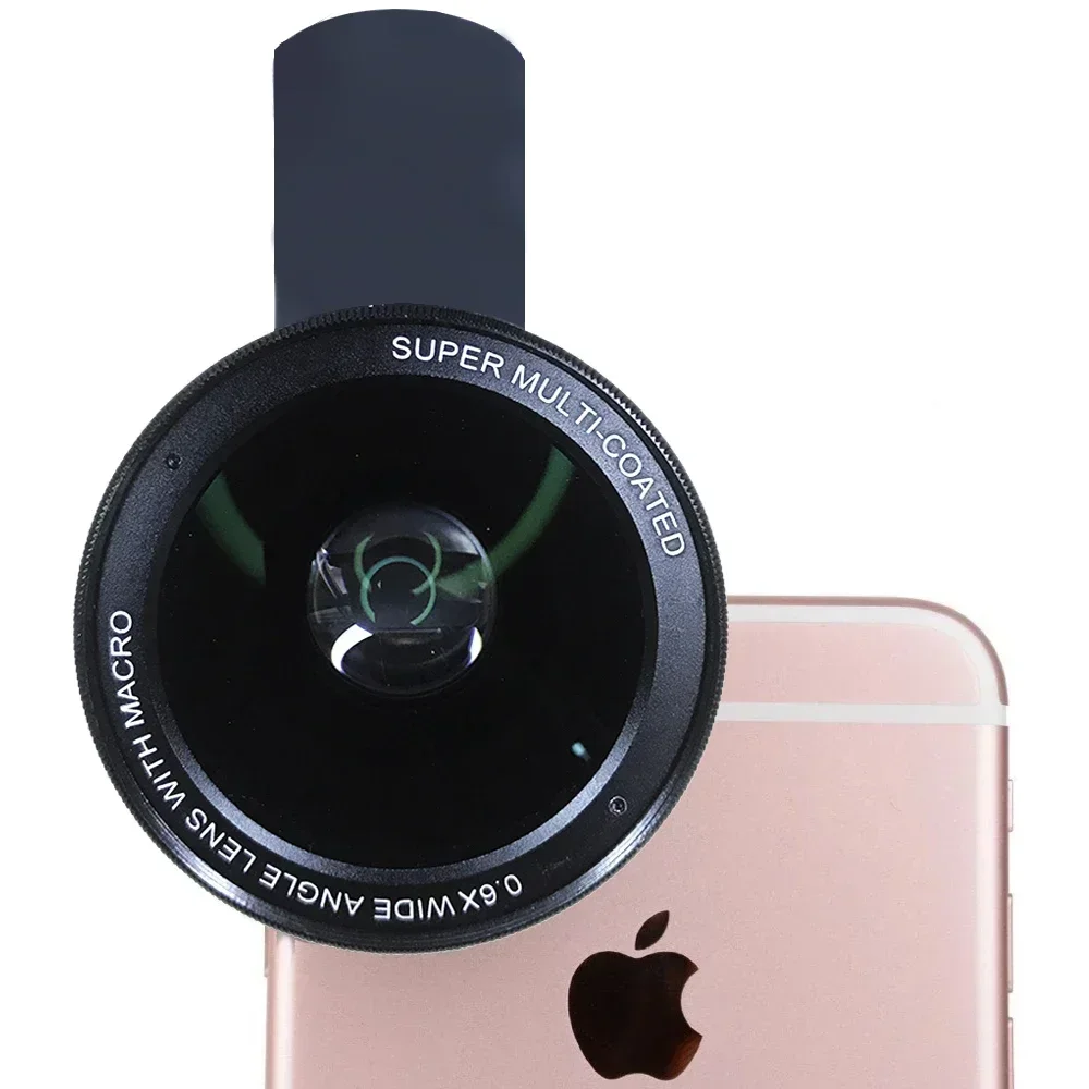 

Объектив для мобильного телефона 2 в 1, широкоугольный объектив 0,6X и 15X Macro HD, универсальный объектив для камеры iPhone, Huawei, Xiaomi, Samsung, Android