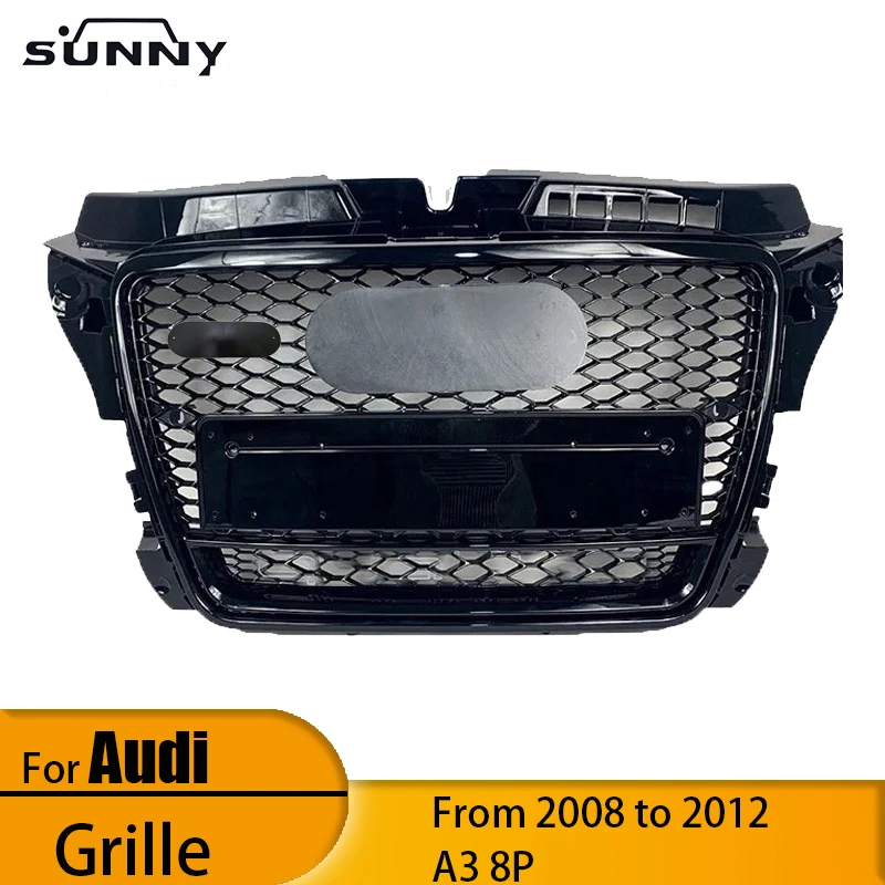 

Suitable for 2008-2013 Audi A3 8P RS3 center mesh with 4WD model Bumper air intake vent mesh