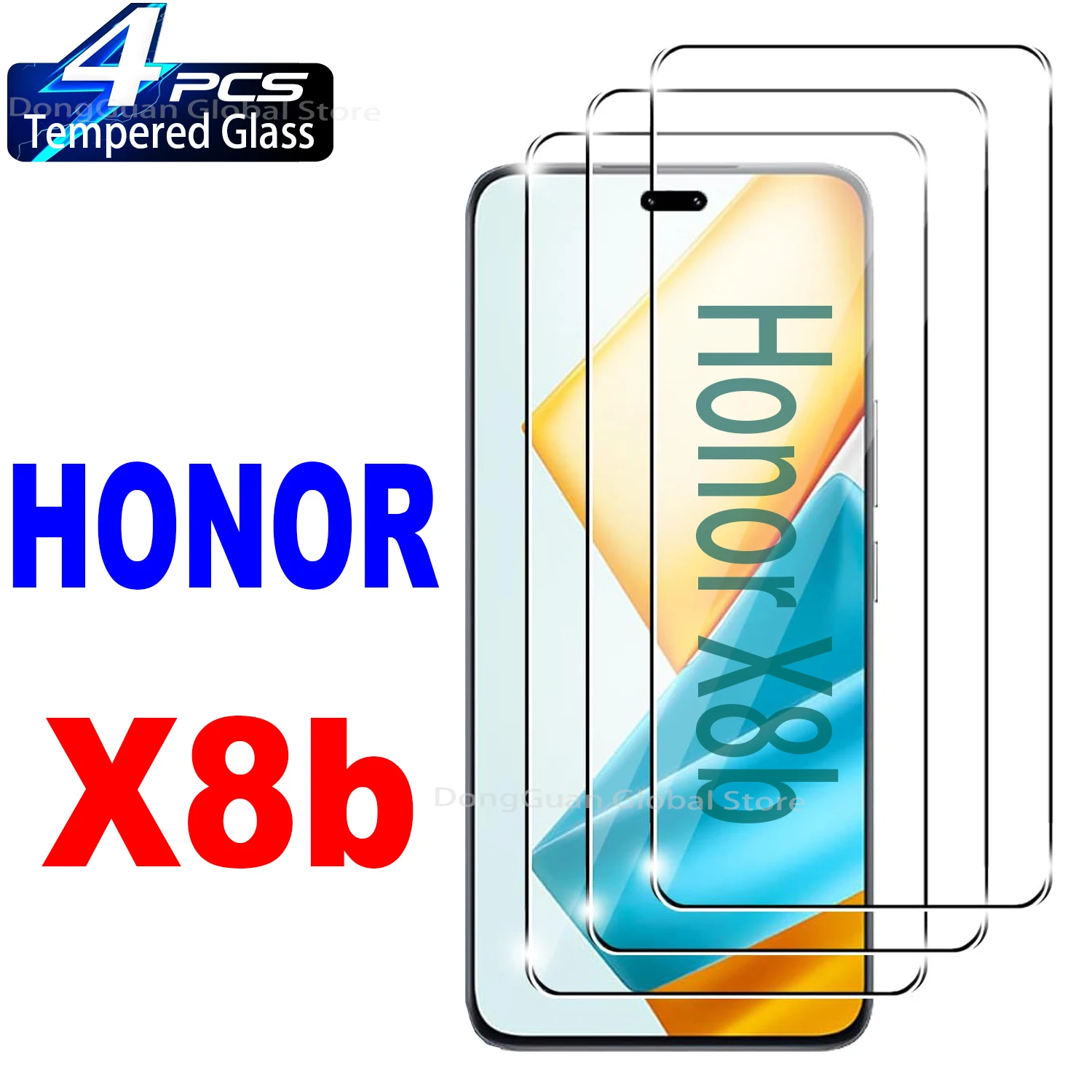

6.7" Tempered Glass For HONOR X8b Screen Protector Glass Film