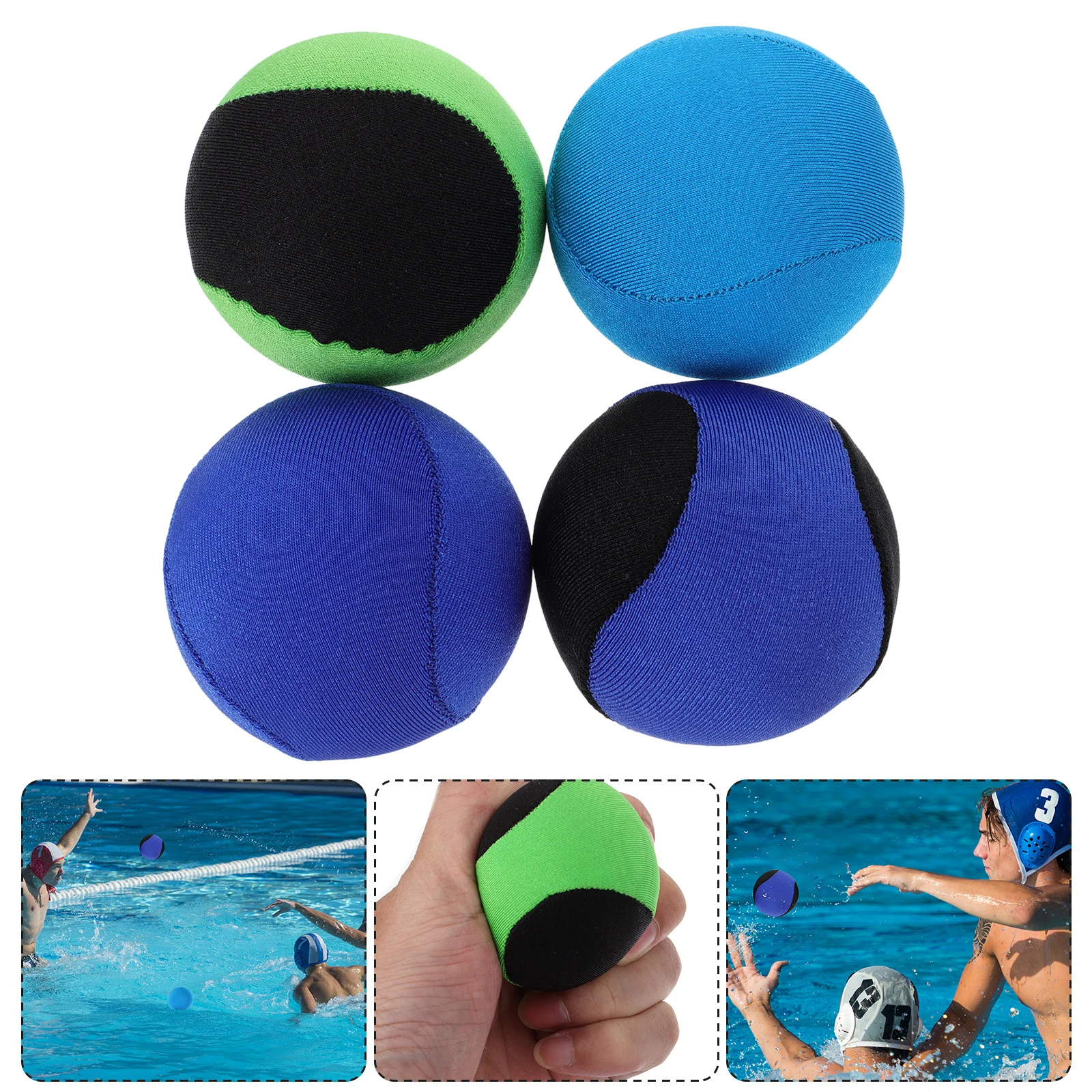 4 pçs bolas de jogo de cores brilhantes bolas flutuantes para piscina praia festa diversão água jogando pano flutuante