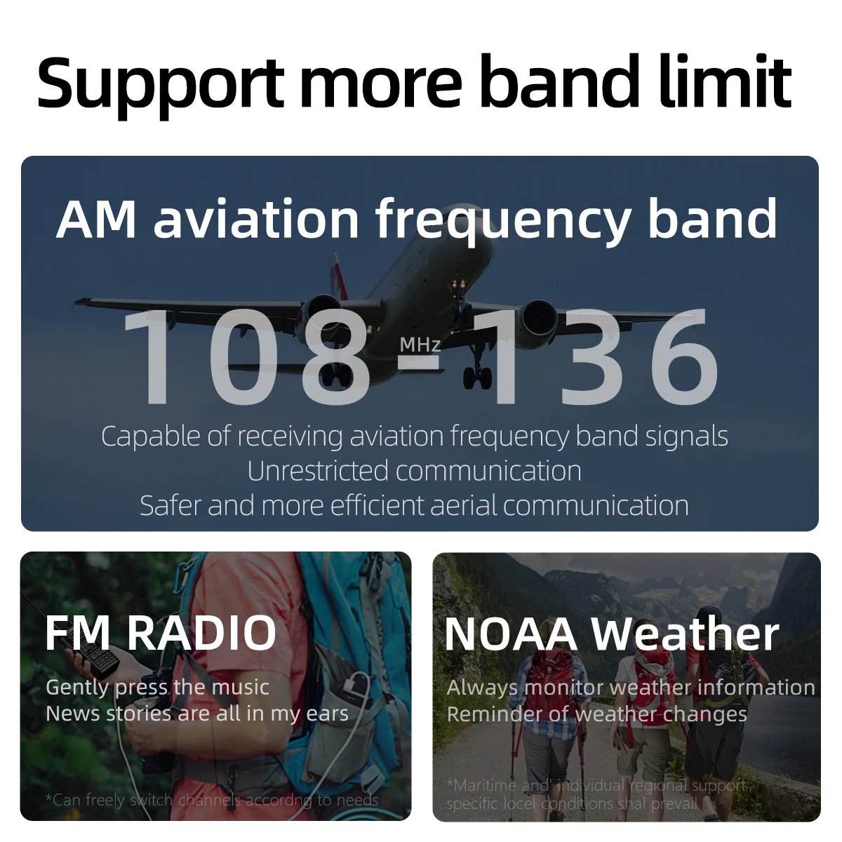 KSUN UV75P 10W DTMF Call SOS VHF UHF ثنائي النطاق اتجاهين راديو IP68 مقاوم للماء لاسلكي تخاطب