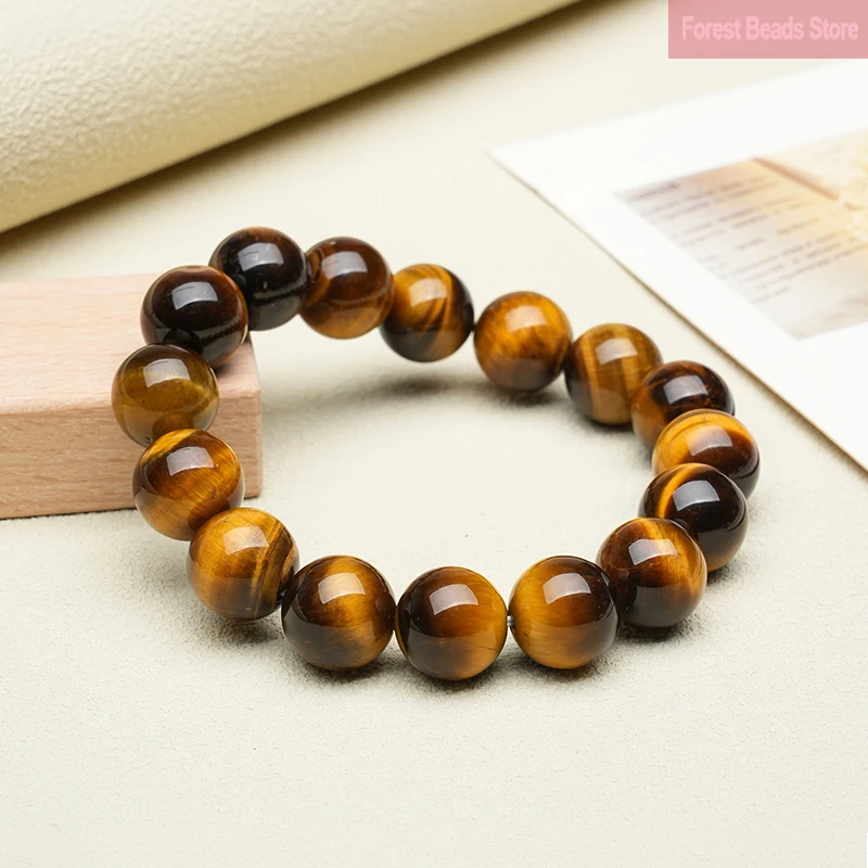 High Quality Yellow Tiger Eye Stone Bracelet Natural Stone Handmade Fine Bangles Handmade Healing Reiki Yoga Jewelry 6/8/10/12mm