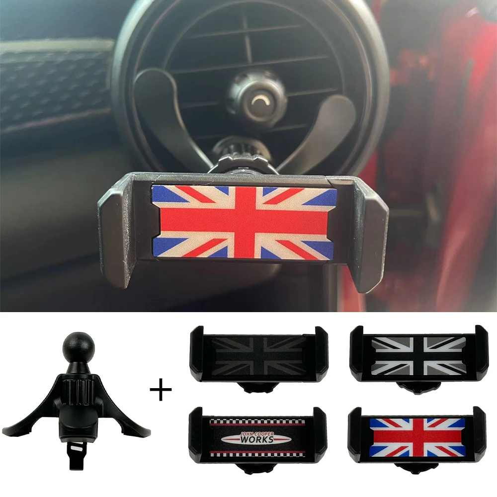 Universal Car Phone Holder Bracket Clip For Mini R55 R56 R57 R58 R59 R60 R61 Car Phone Holder Air Vent Outlet Mount