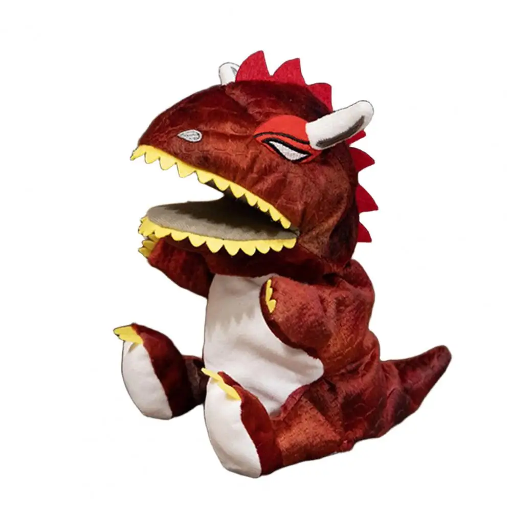 Pluszowa Marionetka Edukacyjna Dinozaur Ręczna Marionetka Pluszowa Zabawka dla Dzieci Rekwizyt do Opowiadania Historii Kawaii Lalki Wypchane Palcowa Marionetka do Dramy