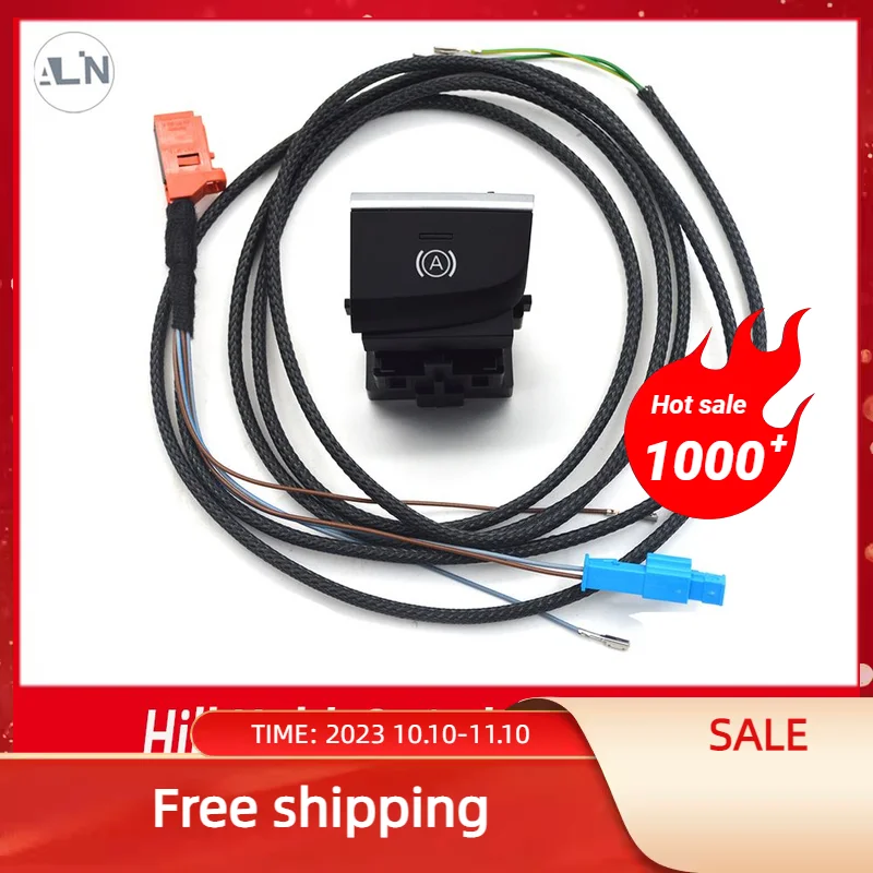 

For Audi Q2 A3 8V S3 8V1 927 143 8V1927143 Hill Hold / Auto Hold Switch Brake Button Wire Cable Harness White Color