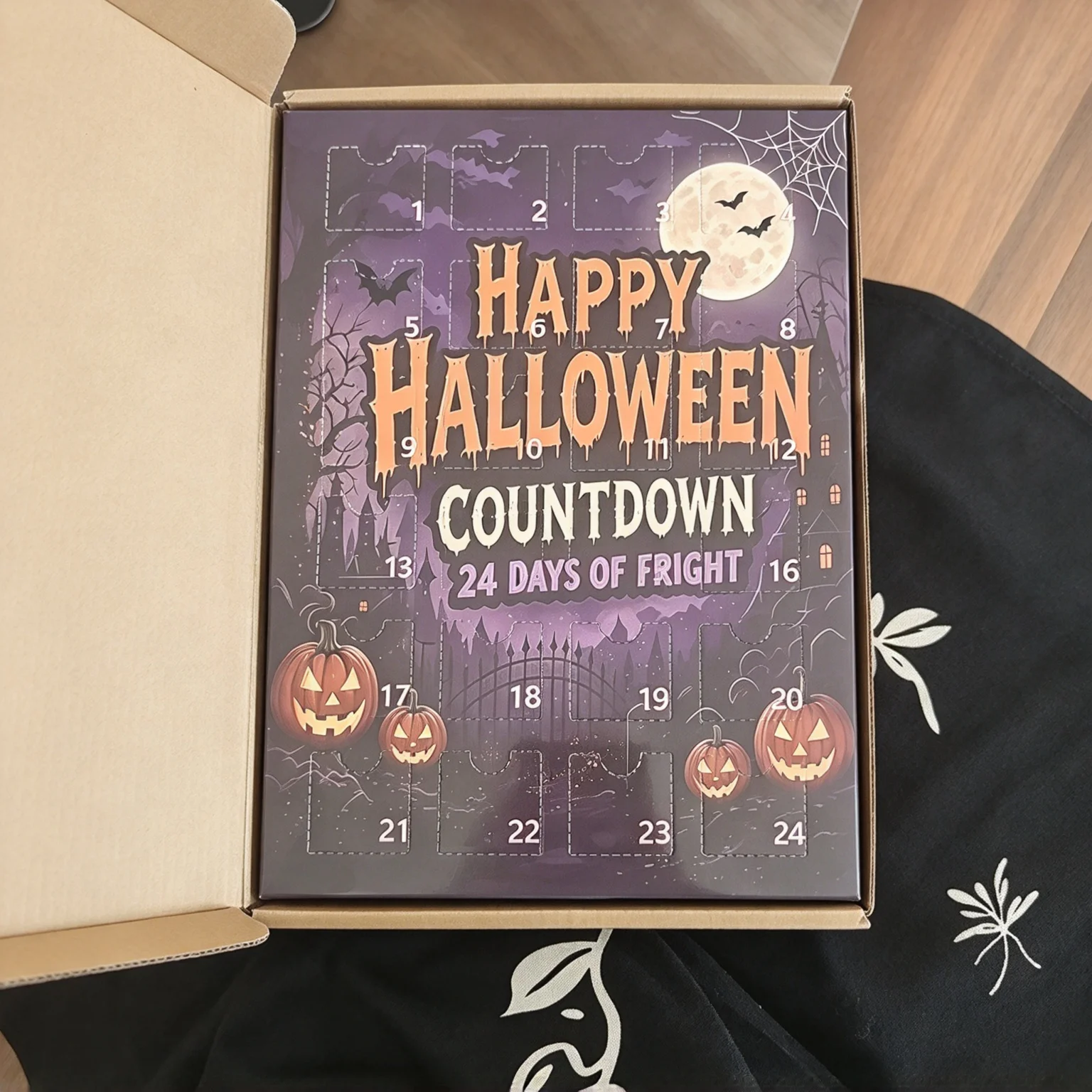 2026 Halloween Advent Calendar 24Days Countdown 24pcs Horror Movie Figure Acrylic Flat Pendant Set Holiday Hanging Ornament Gift view 4