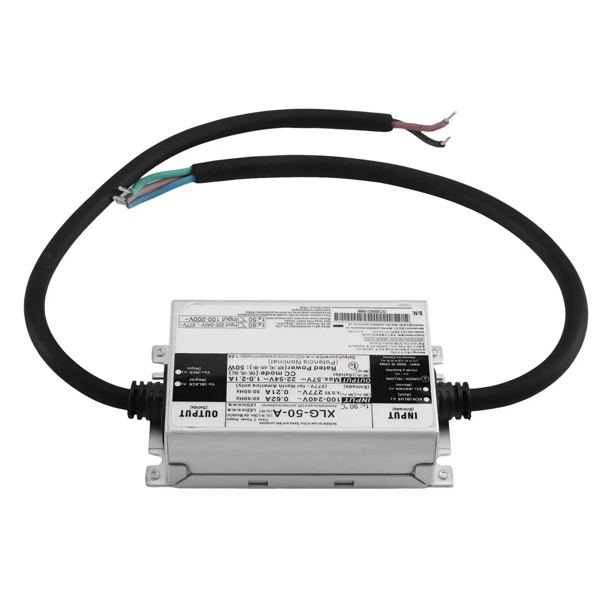 XLG-50-A, 22-54V 50W Constant Power Mode LED Driver