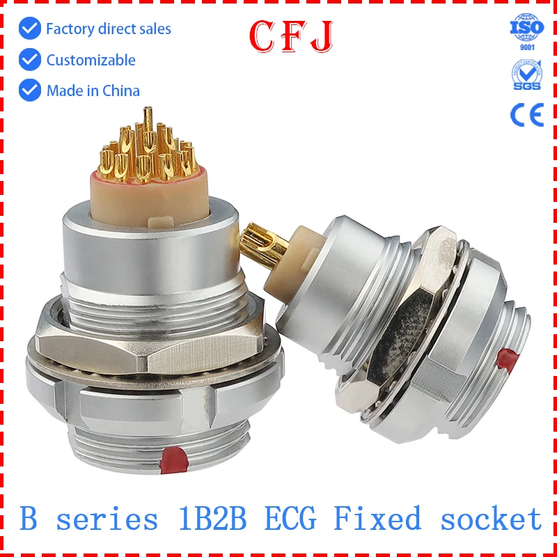 CFJ ECG 1B 2B 302.303.304.305.306.307.308.310.312.314.316.318.319.326 CLL Metal connector for internal fixed socket