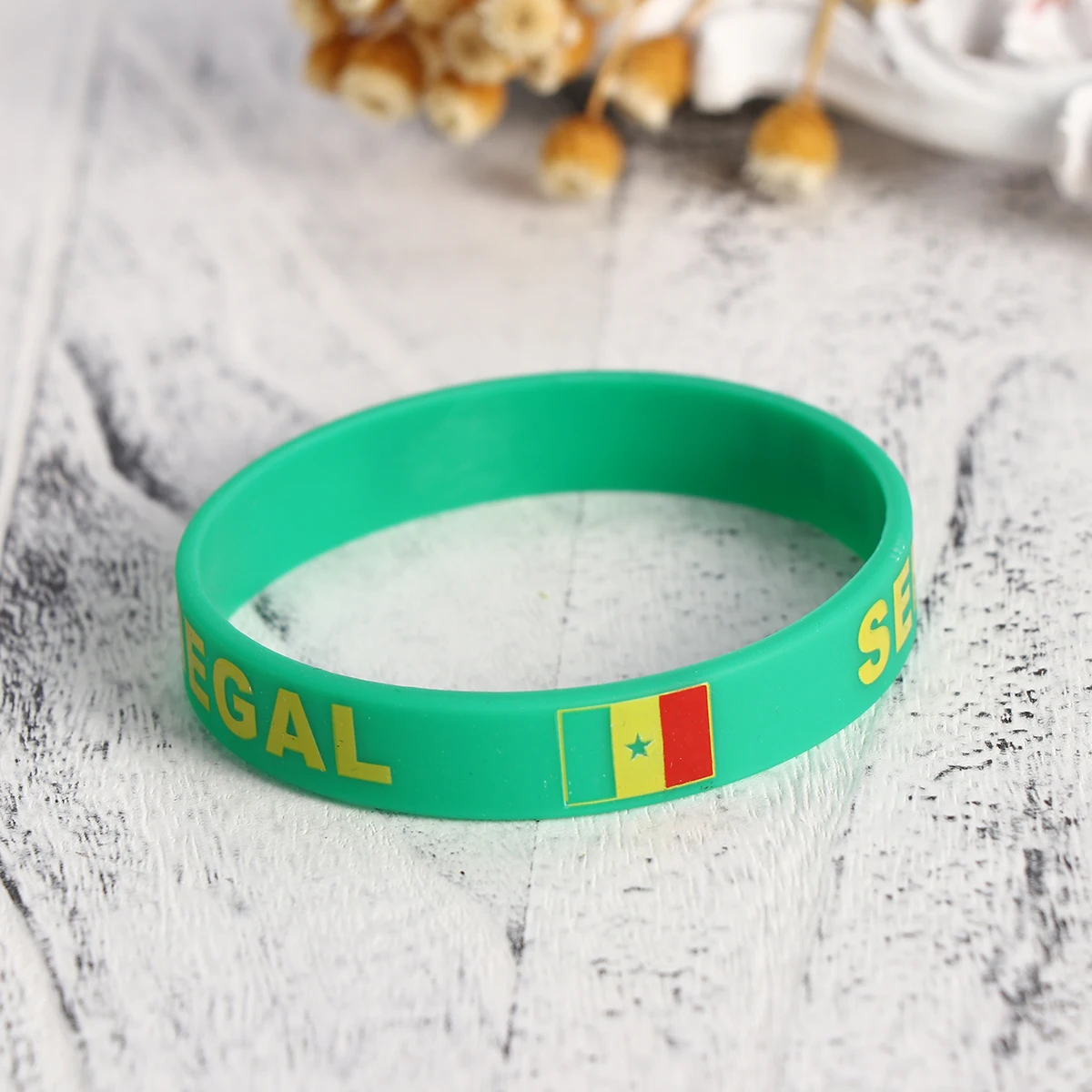 

6 Pcs Exercise Basketball Wrist Band Silicone Bracelet Country Bands Armband Sports