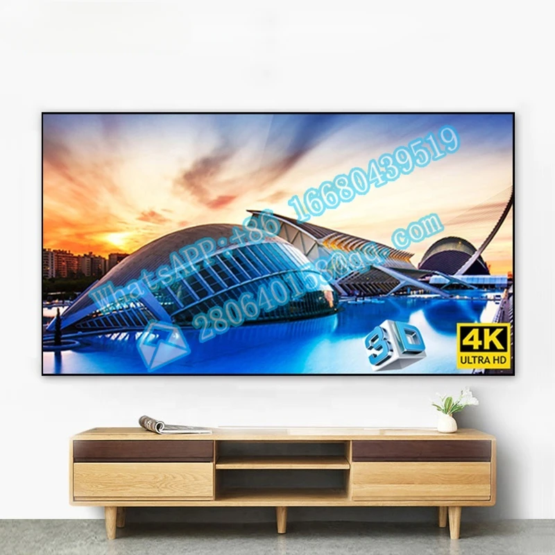 

SNOWHITE 100 120 inch alr screen for long throw projector ambient light rejecting fixed frame projection