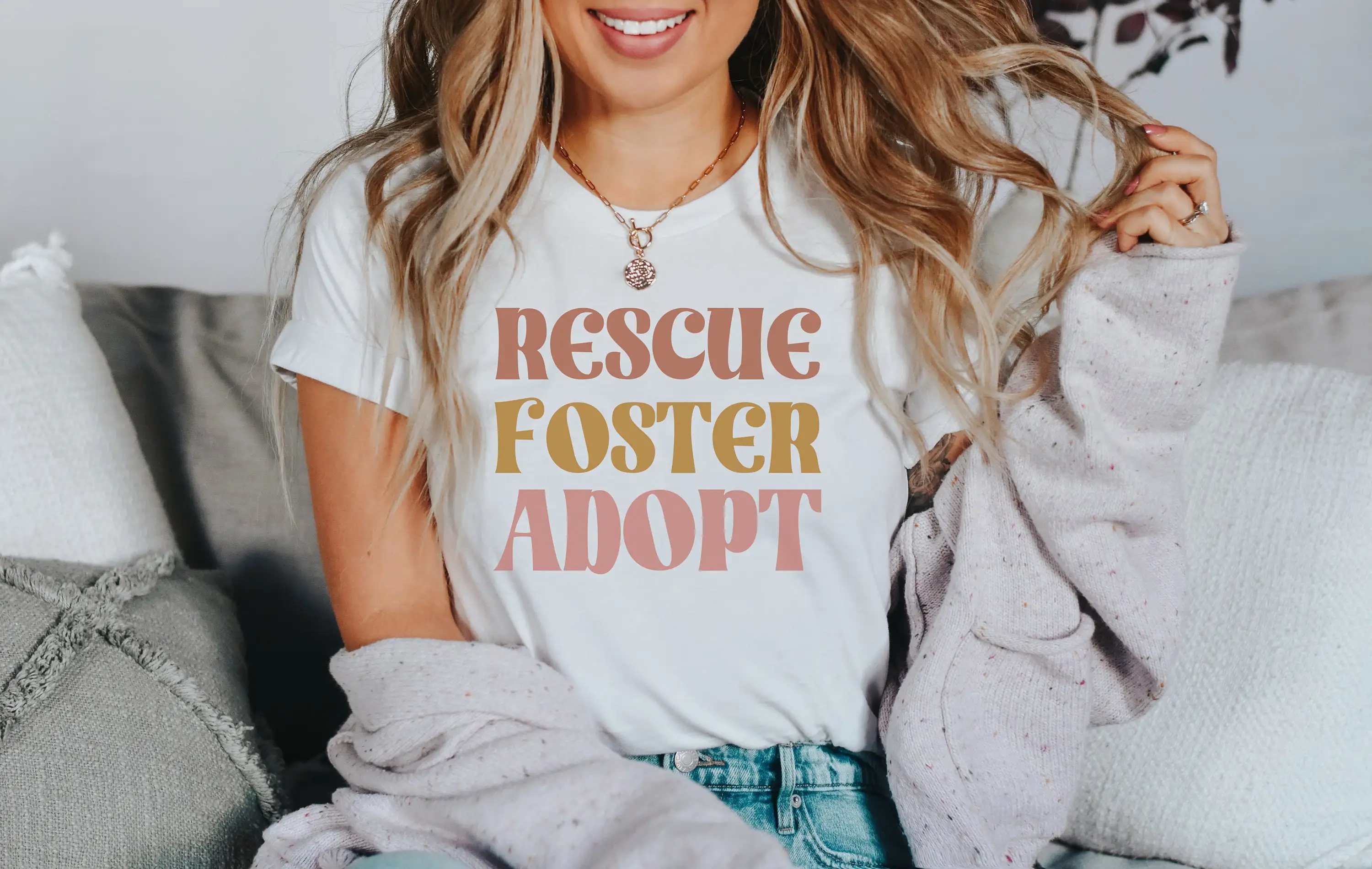 Rescue Foster Adopt Dog T Shirt Mom Animal Advocate Adoptive For Love