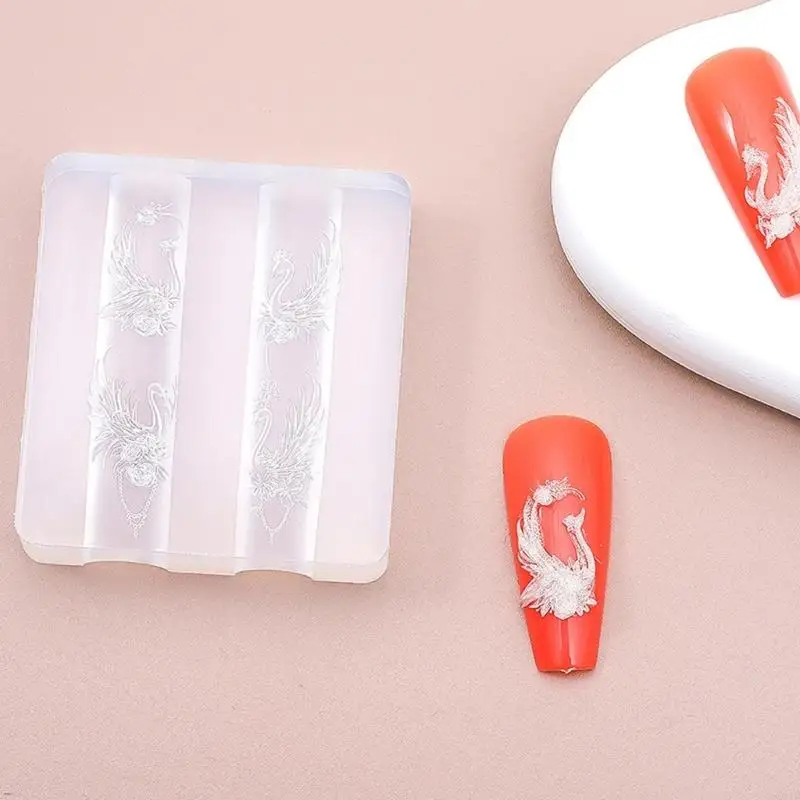 قالب نحت فن الأظافر لإنشاء أنماط تزيين عملية منقوشة