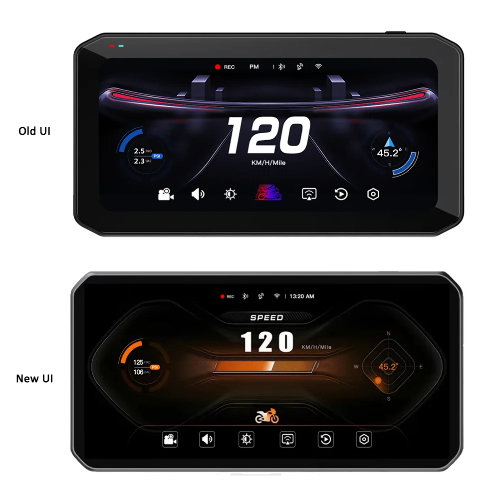 MAXCA X7 6.25 inch Motorcycle Wireless Carplay Android Auto