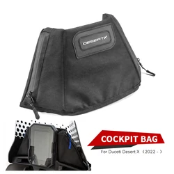 For Ducati Desert X DesertX 2022 2023- Motorcycle Cockpit Bag Luggage Storage Package Windshield Waterproof Bag Travel Bag