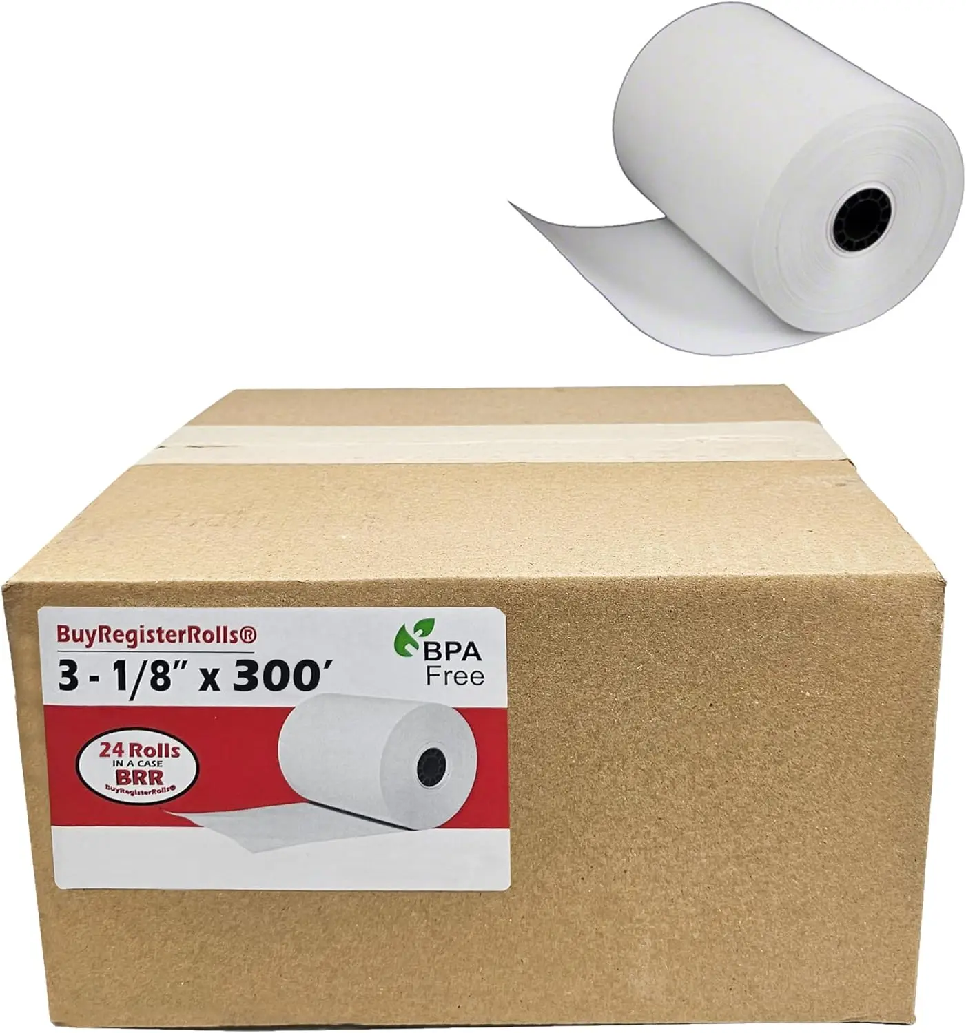 

24 Rolls 3 1/8 x 300 Thermal Paper Receipt Rolls for Clover POS & Star Printers