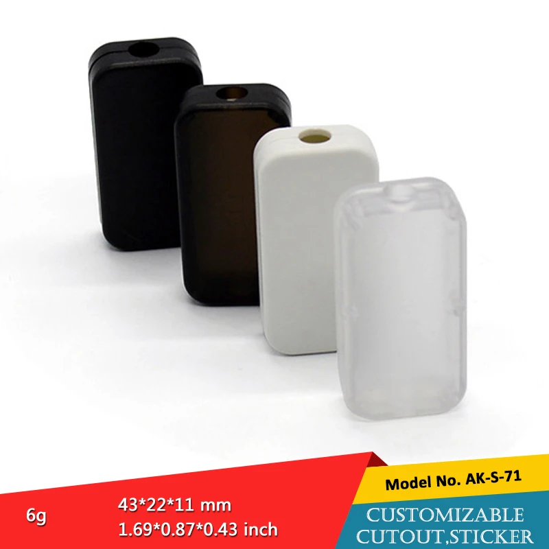 10Pcs Diy Wire Protector Cable Outlet Plastic Usb Enclosure Junction Box For Electronic Transformer PCB Device 43x22x11mm