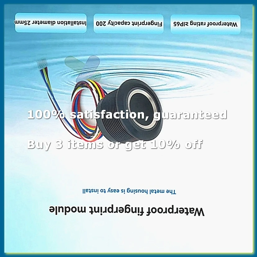 R503 RGB Ring Indicator Fingerprint Module Capacitive Sensor Scanner IP65 Waterproof