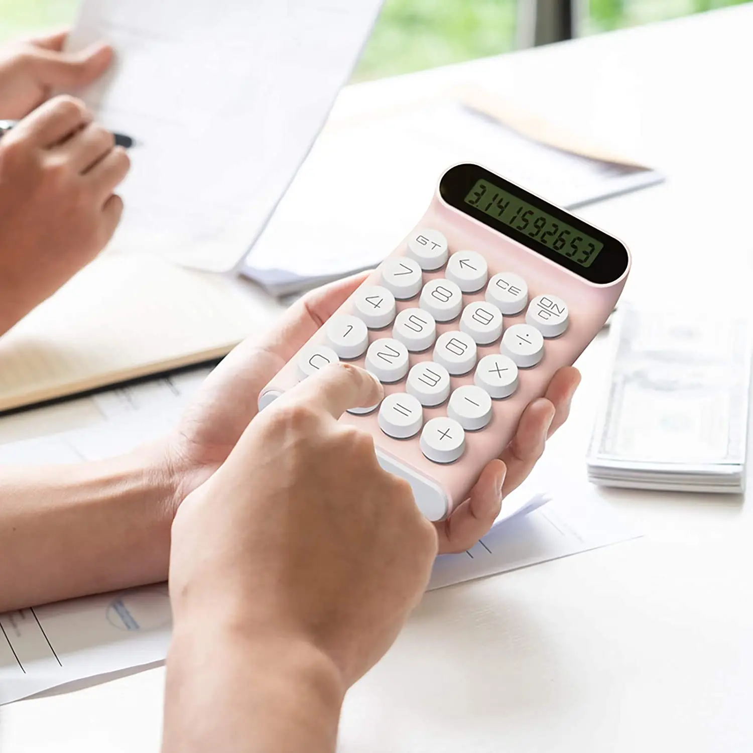 12-Bit Flexibele Toetsenbord Computer Student Calculator Financieel Kantoor Dedicated Rekenmachine Retro Ergonomie