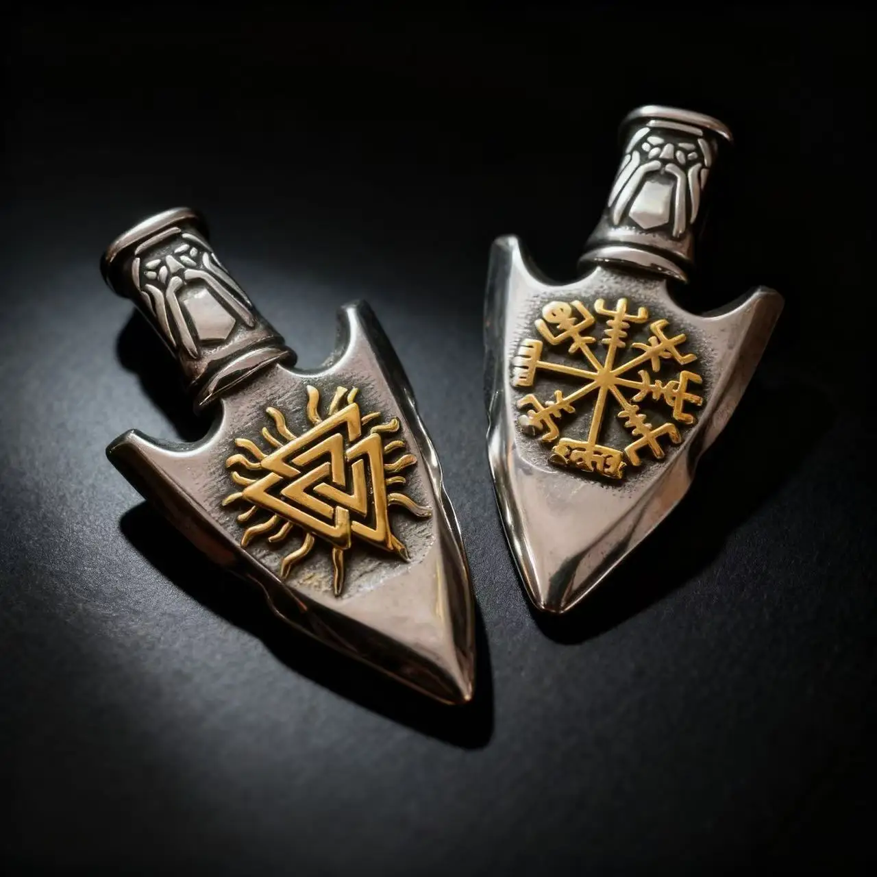 HNSP Viking Compass Vegvisir Necklace Pendant For Men Nordic Odin Valknut Vintage 316L Stainless Steel Jewelry Accessories view 5