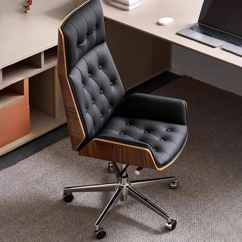 Sedia da ufficio ergonomica senza braccioli Girevole con accento Sedia da ufficio per camera da letto Sedia da gioco per computer Chaise De Bureaux Mobili per ufficio