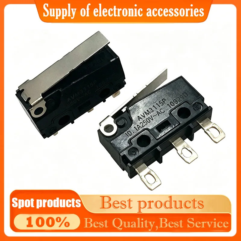 Microswitch AVM3115P with straight handle, 10.1A limit travel switch