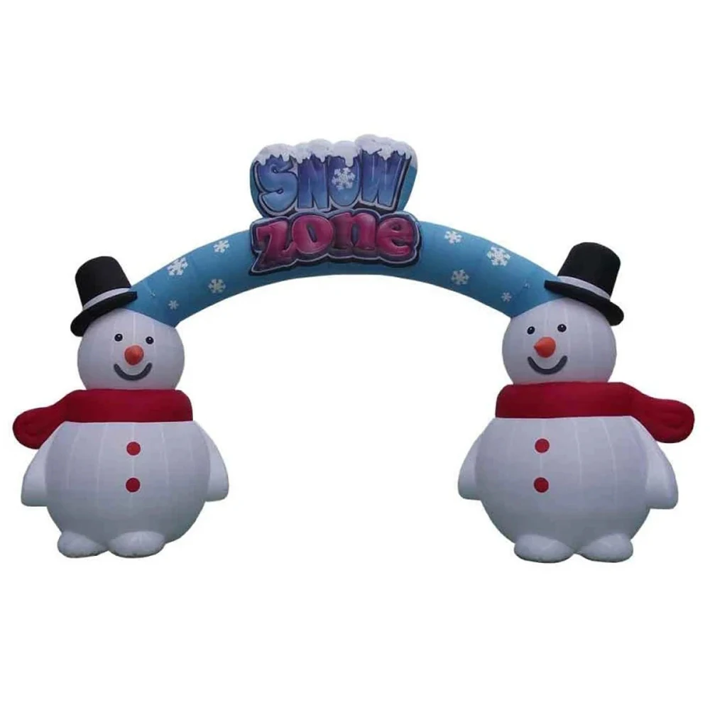 wholesale Holidays Giant Outdoor Inflatable Christmas Decoration Snowman Arch For Sale