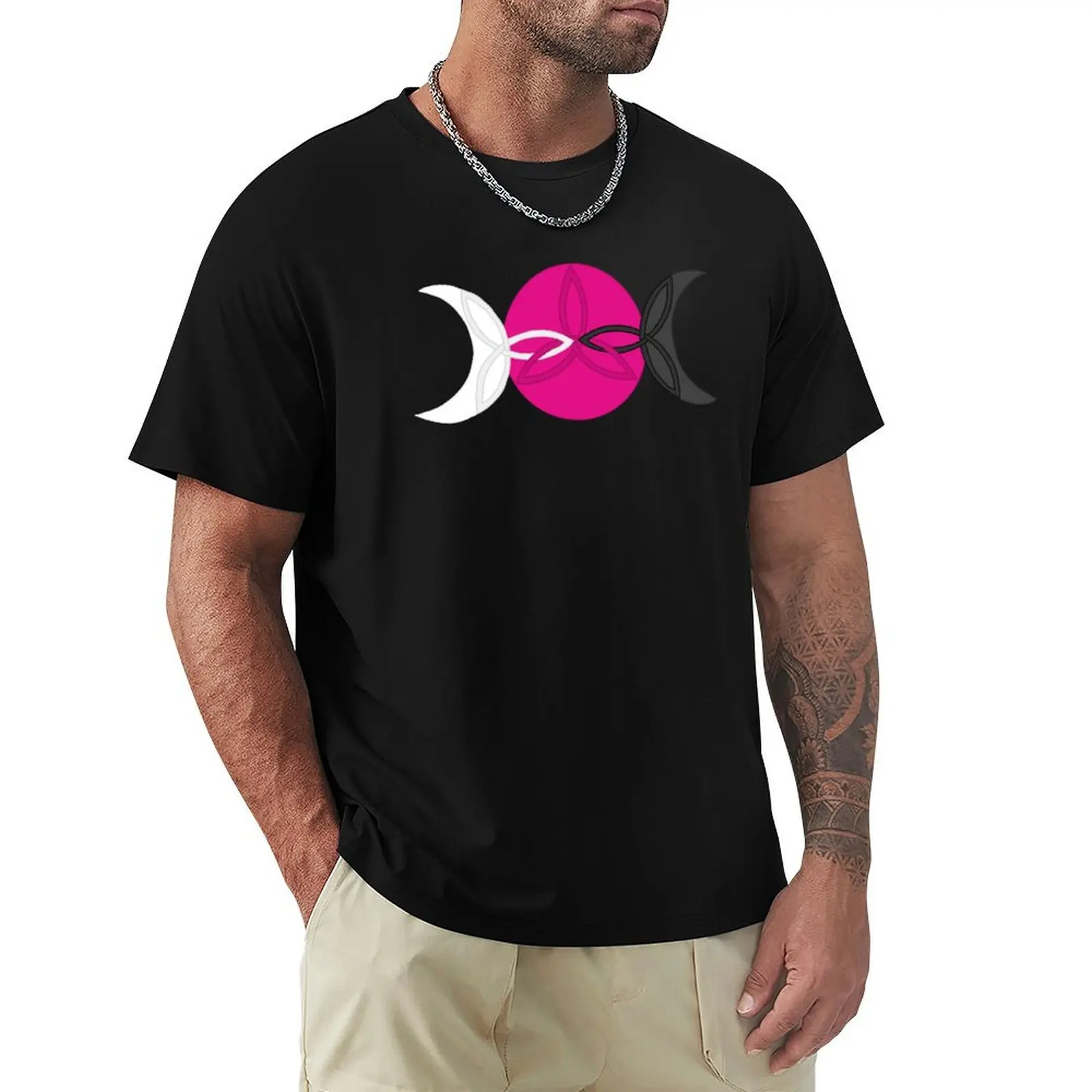 

Triple Moon Triple Triquetra T-Shirt Comfortable Workout Short Sleeve Shirt