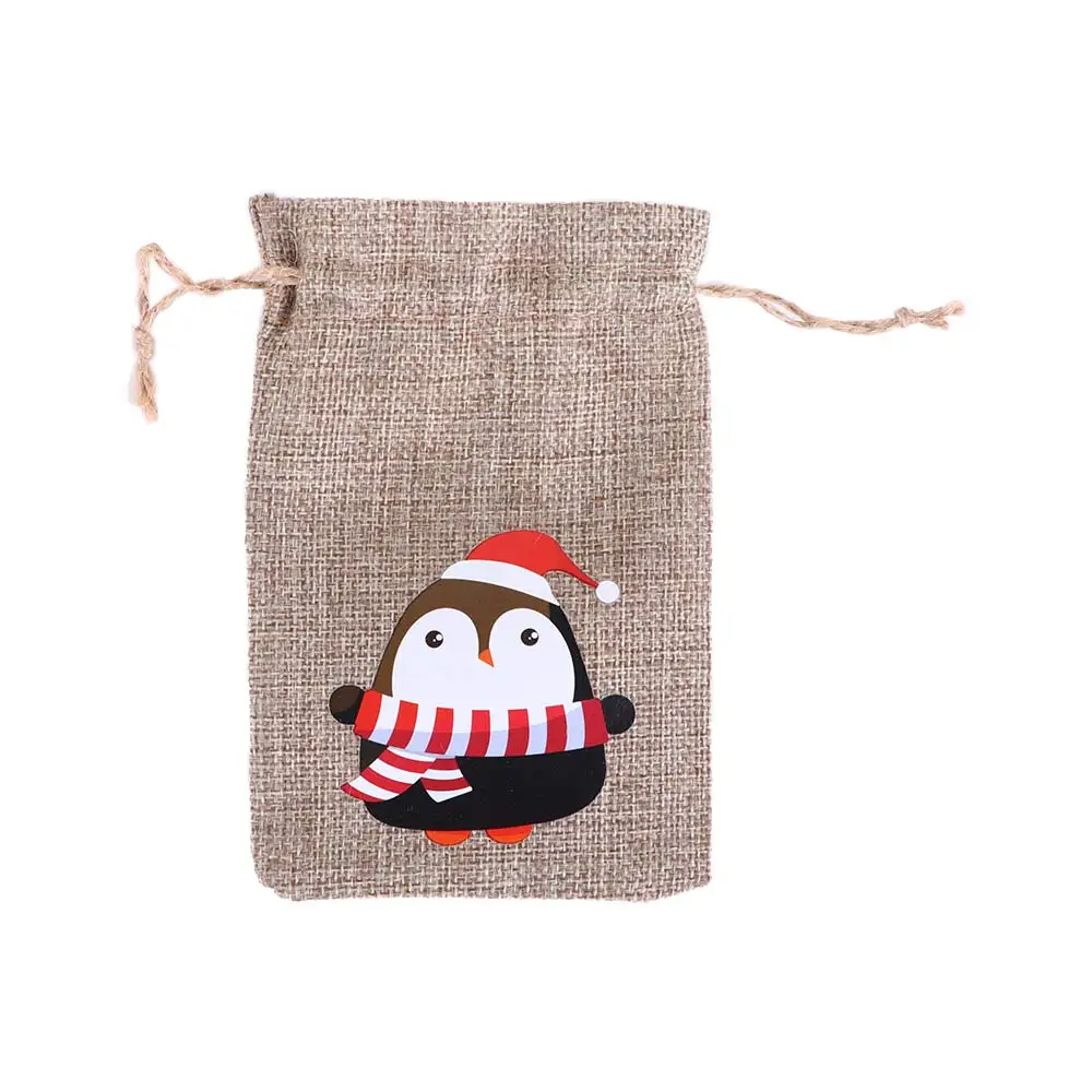 

Claus Party Wedding Ornament Packaging Bags Drawstring Pouch Christmas Ornament Candy Bags Christmas Decorations Storage Bags