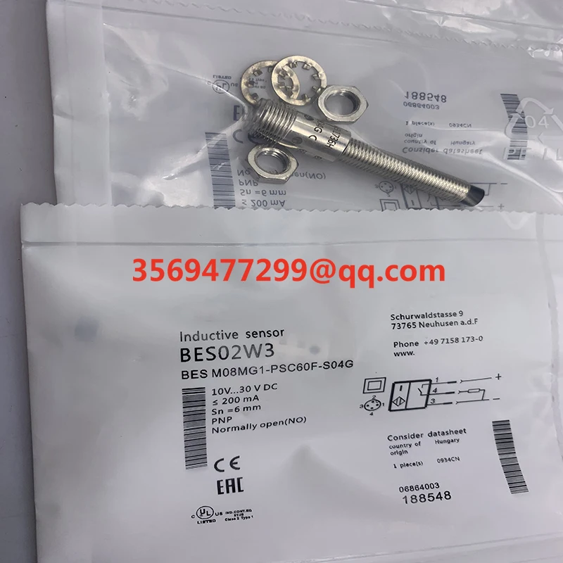 

Proximity switch BES02W3 BES M08MG1-PSC60F-S04G Brand new original spot