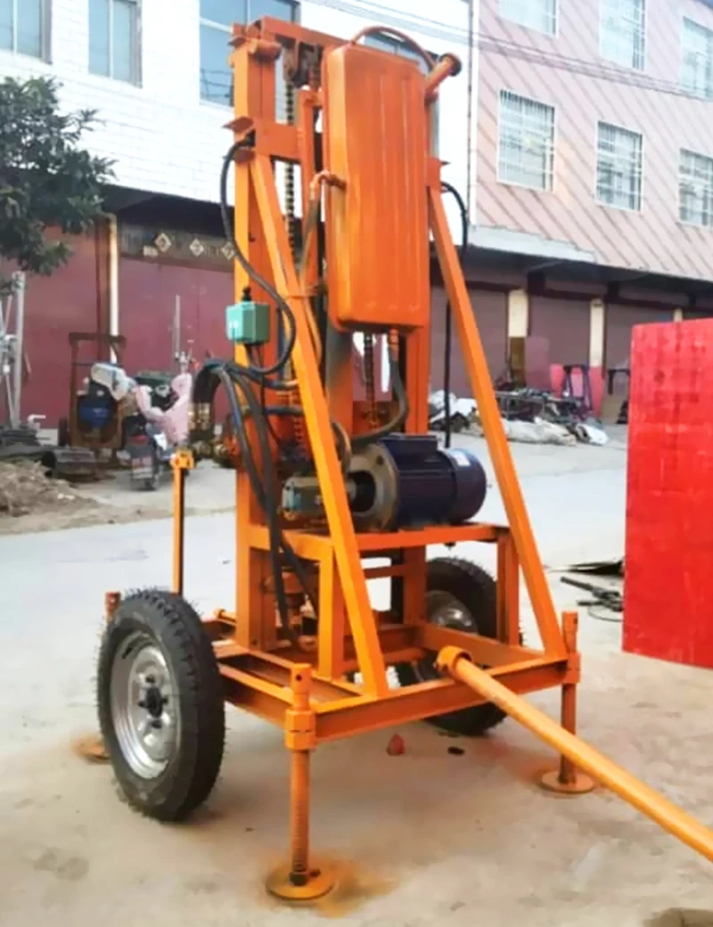 맞춤형 휴대용 가정용 미니 유압식 전기 천공 장비 농업용 수중 시추 장비