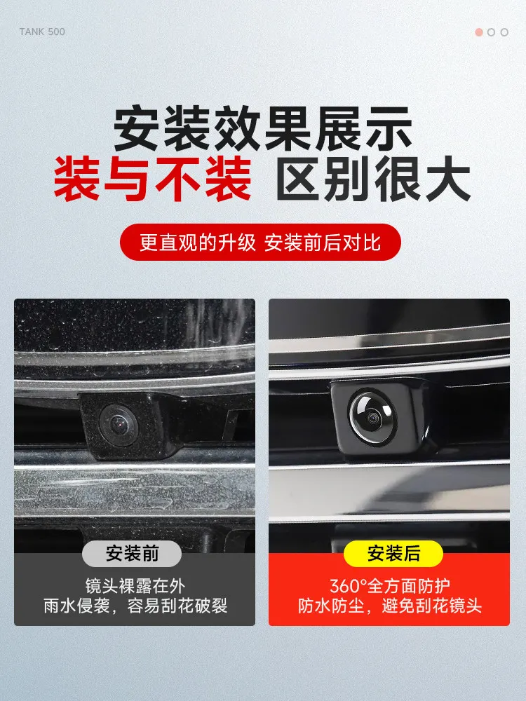 For Tank 400 500 Camera Protective Cover Anti-Collision Panoramic View Protection Exterior Accessories Custom Fit