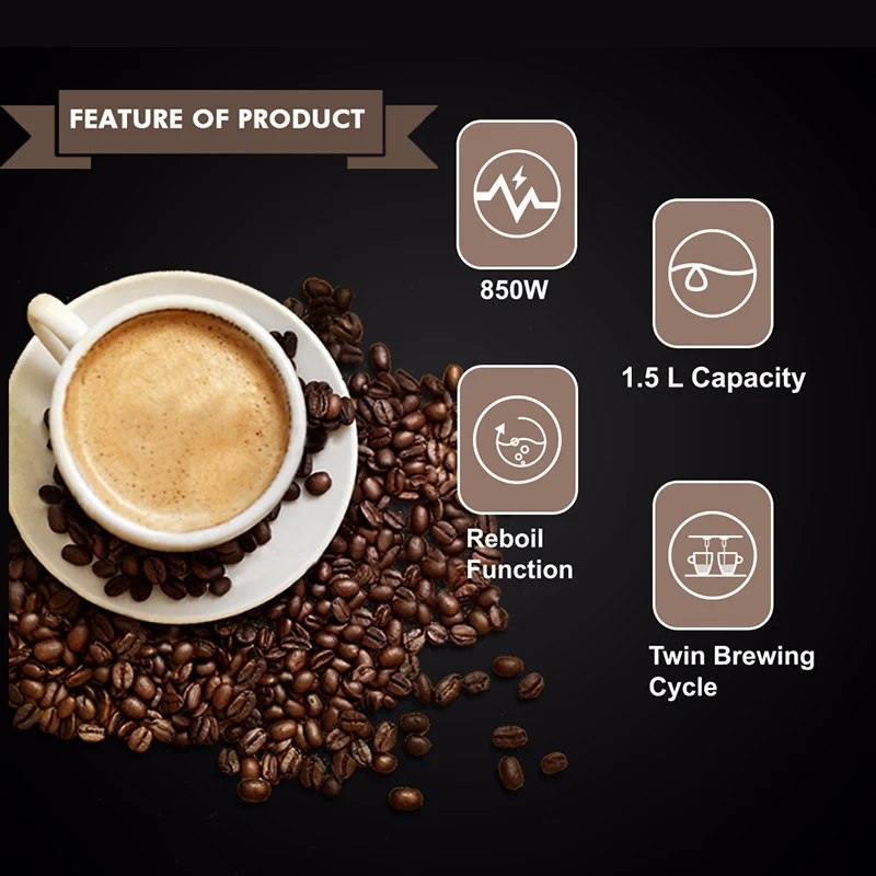 Small Italian Coffee Machine for Home Use Semi-Automatic High-Pressure Steam Frothing for Office