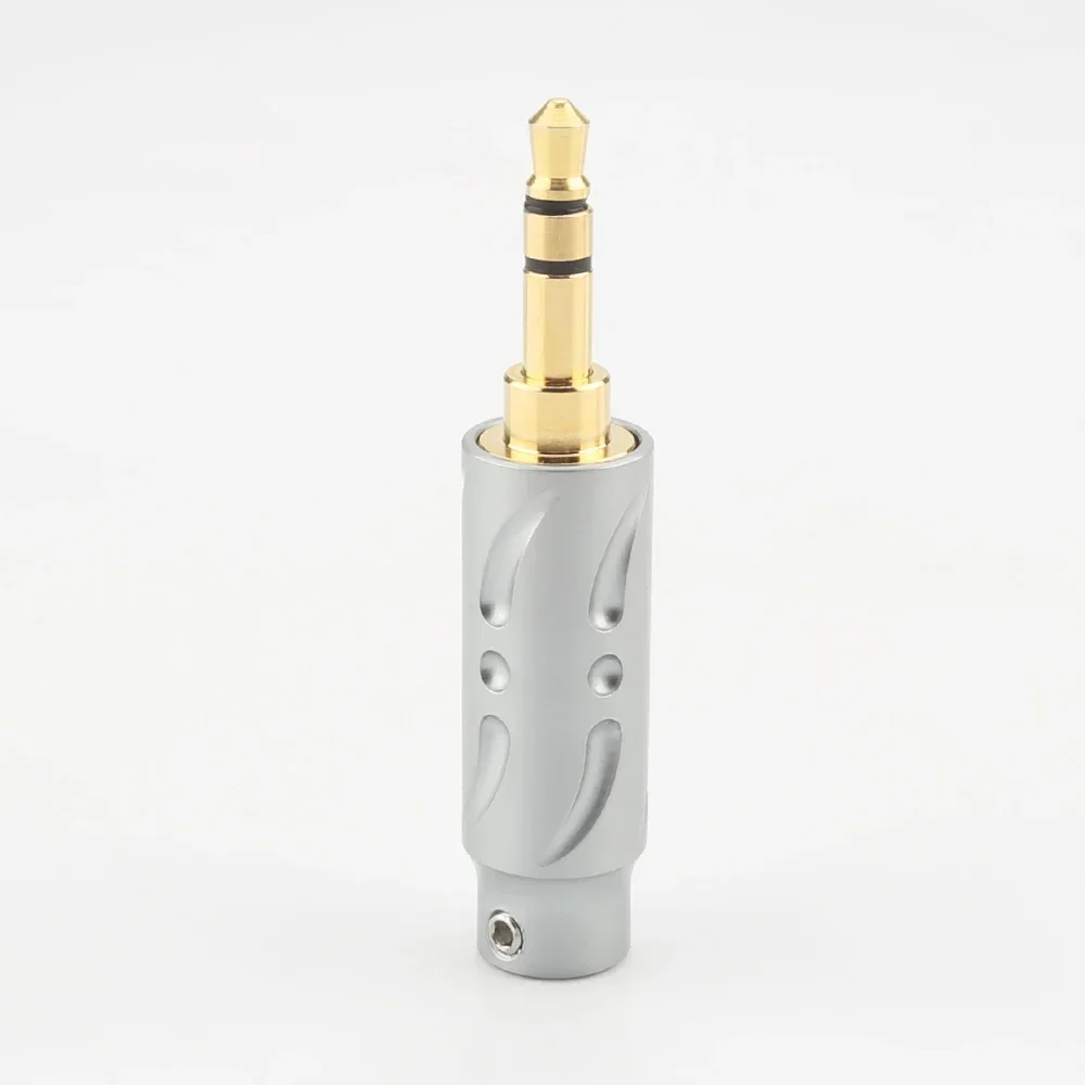 Viborg VH302G 3.5mm Stereo Plug 4.4MM Balanced Audio Connector Gold/Rhodium Plated High Grade HIFI 3.5mm Stereo Jack