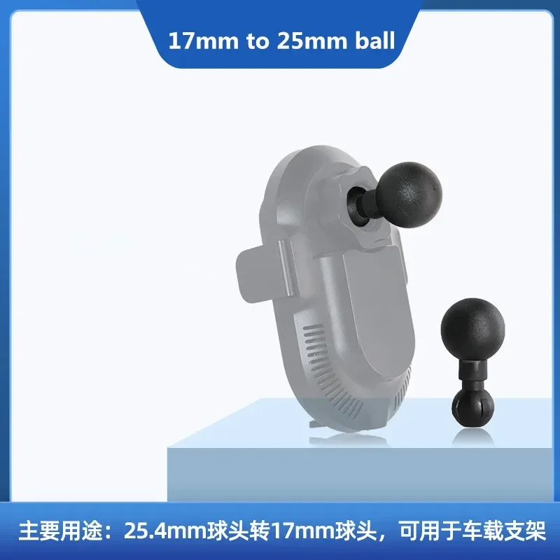 1 inch 25mm Ballhead to 13mm 15mm 17mm Adapter Dual Ball Mount Holder Transfer for Gopro Action Camera Smartphone GPS Bracket